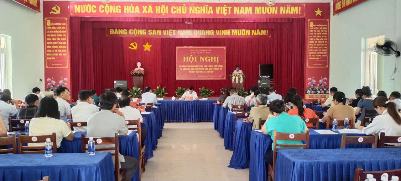HỘI NGHỊ BAN CHẤP HÀNH ĐẢNG BỘ XÃ EA BUNG (MỞ RỘNG) LẦN THỨ 2 NHIỆM KỲ 2025-2030