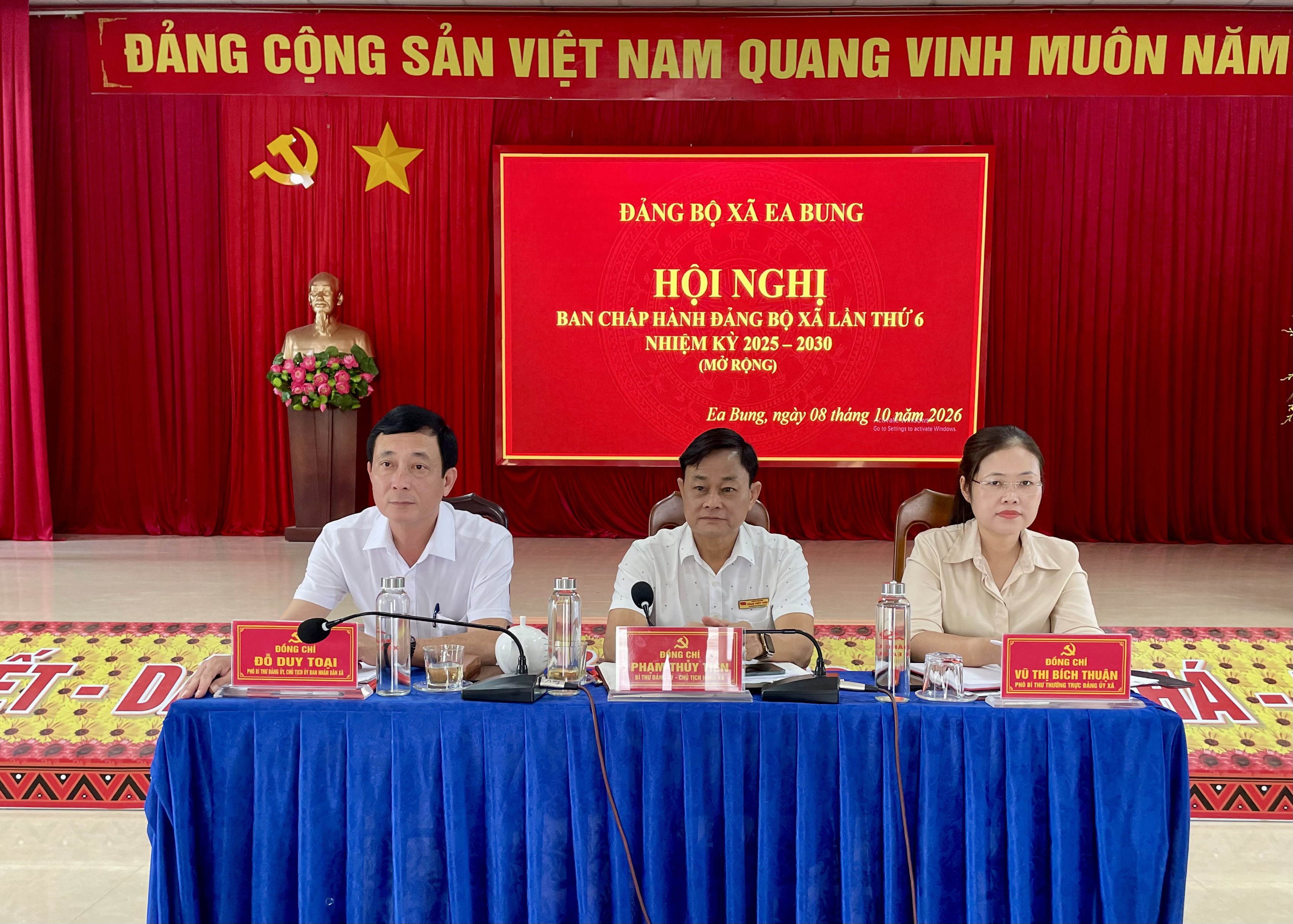 Hội nghị Ban Chấp hành Đảng bộ xã Ea Bung lần thứ 6 nhiệm kỳ 2025 - 2030