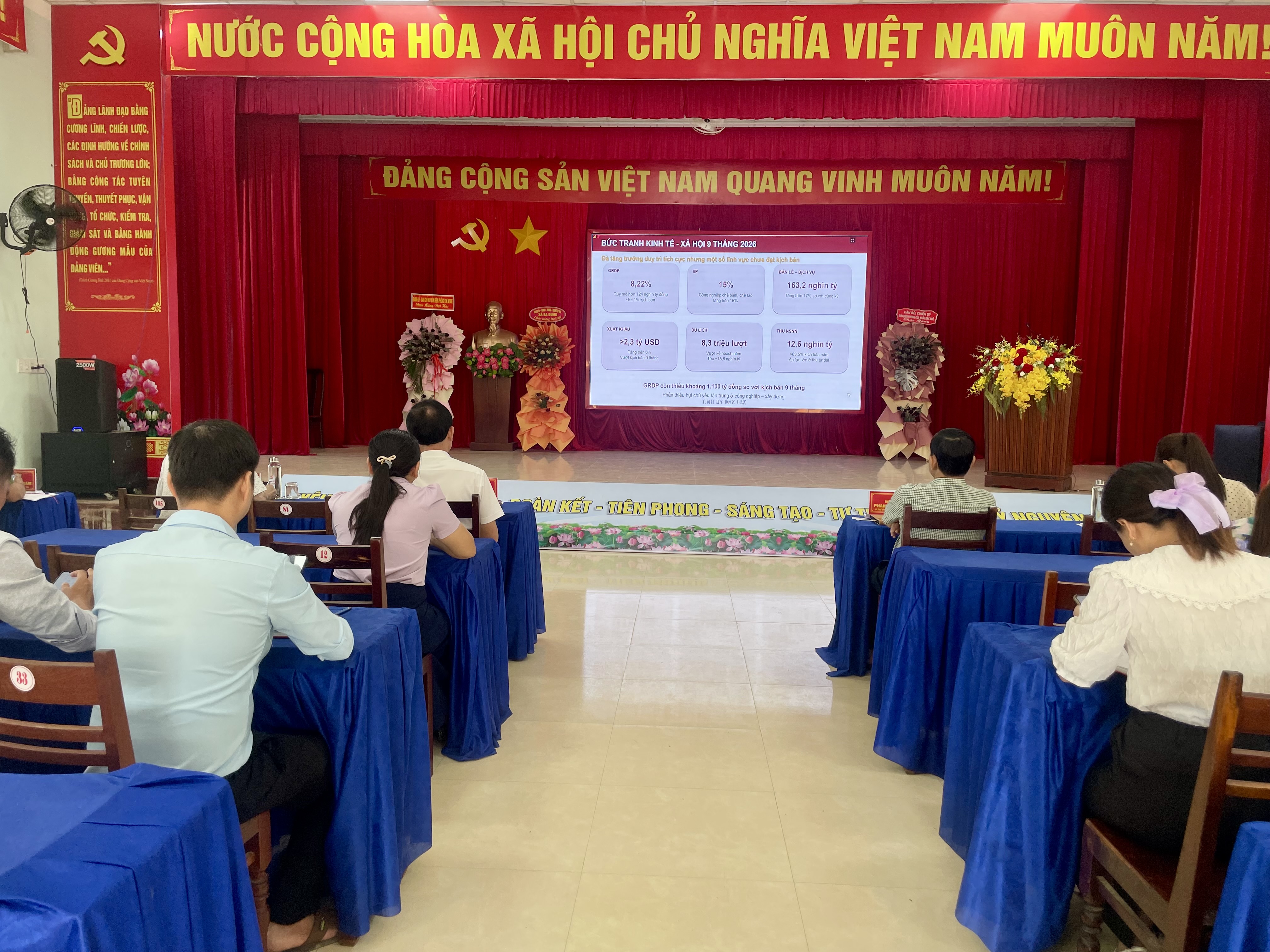 Xã Ea Bung tham dự dự Hội nghị Báo cáo viên Tỉnh ủy tháng 10