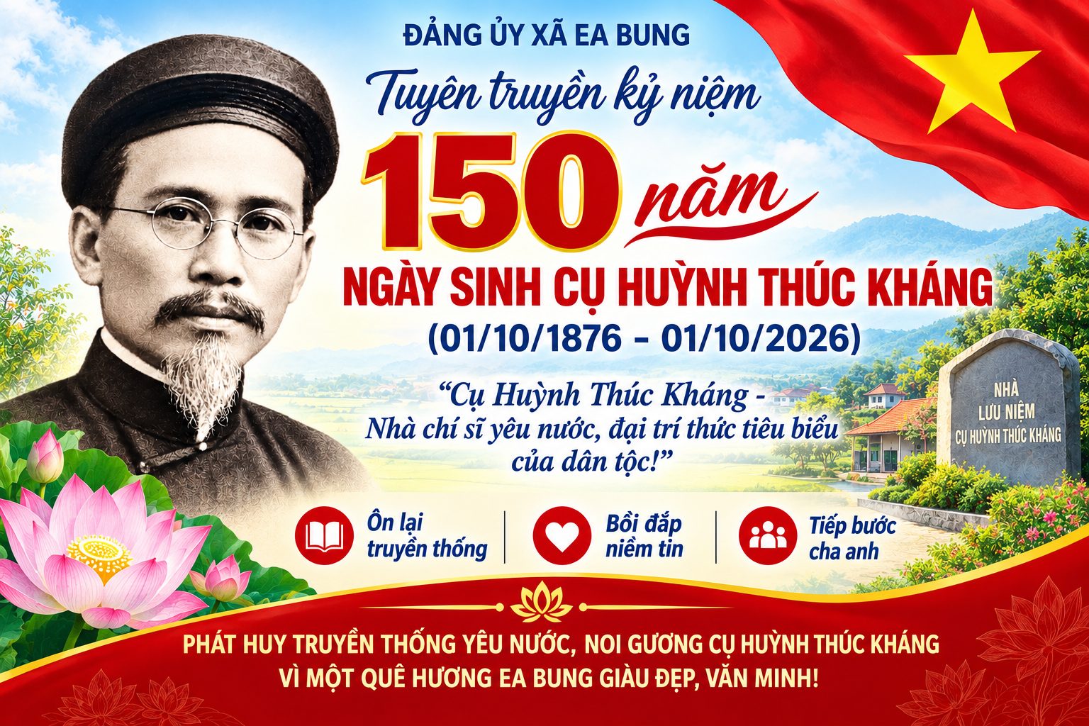 “150 năm Ngày sinh cụ Huỳnh Thúc Kháng” -Tấm gương sáng về lòng yêu nước, khí tiết và nhân cách cao đẹp