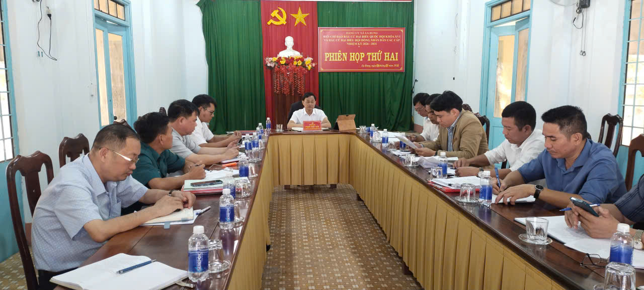 Xã Ea Bung họp Ban chỉ đạo bầu cử đại biểu Quốc hội khóa XVI và bầu cử đại biểu HĐND các cấp nhiệm kỳ 2026 – 2031