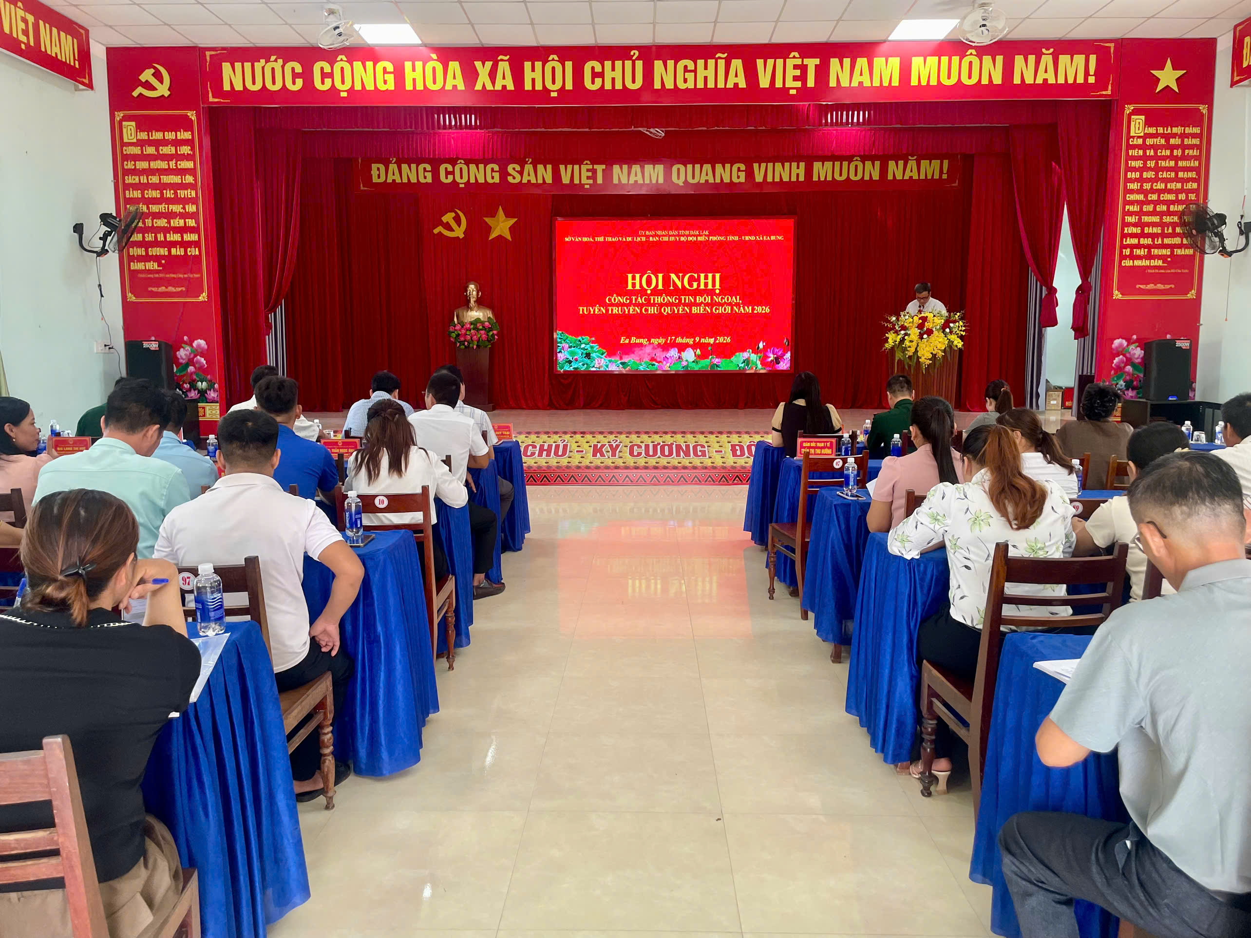 Tăng cường thông tin đối ngoại, bảo vệ chủ quyền biên giới tại xã Ea Bung