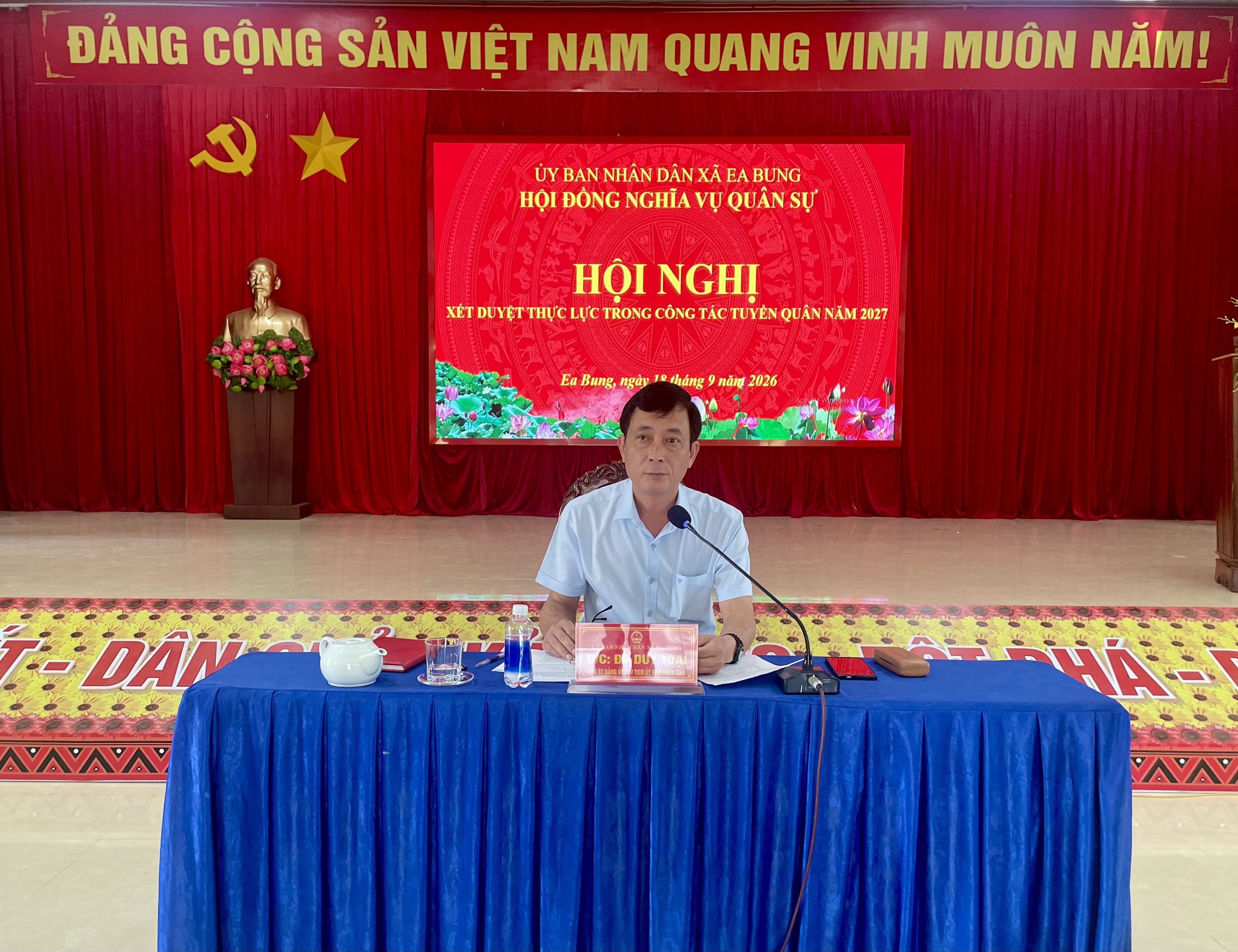 Hội nghị rà soát, xét thực lực công dân trong độ tuổi thực hiện nghĩa vụ quân sự năm 2027