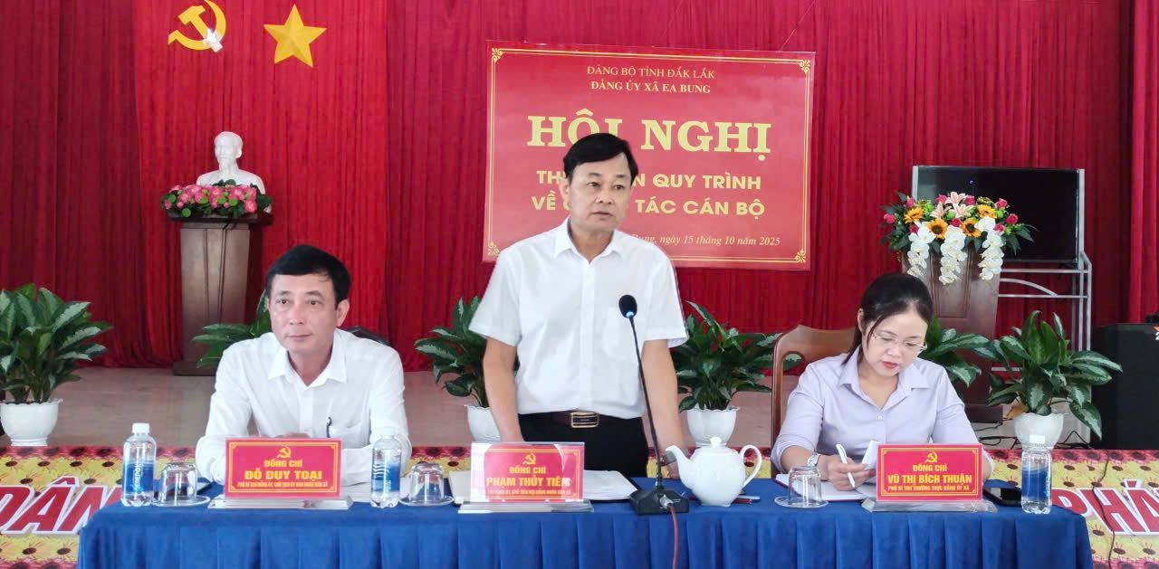 Hội nghị thực hiện quy trình về công tác cán bộ