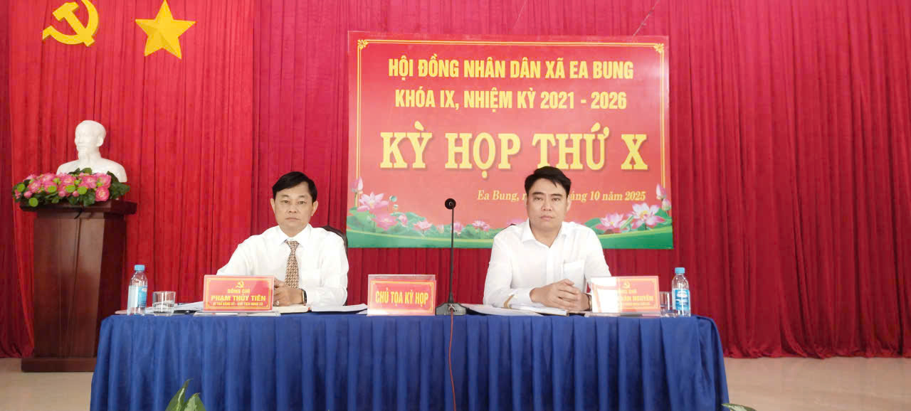 HĐND xã Ea Bung khóa IX tổ chức kỳ họp lần thứ X