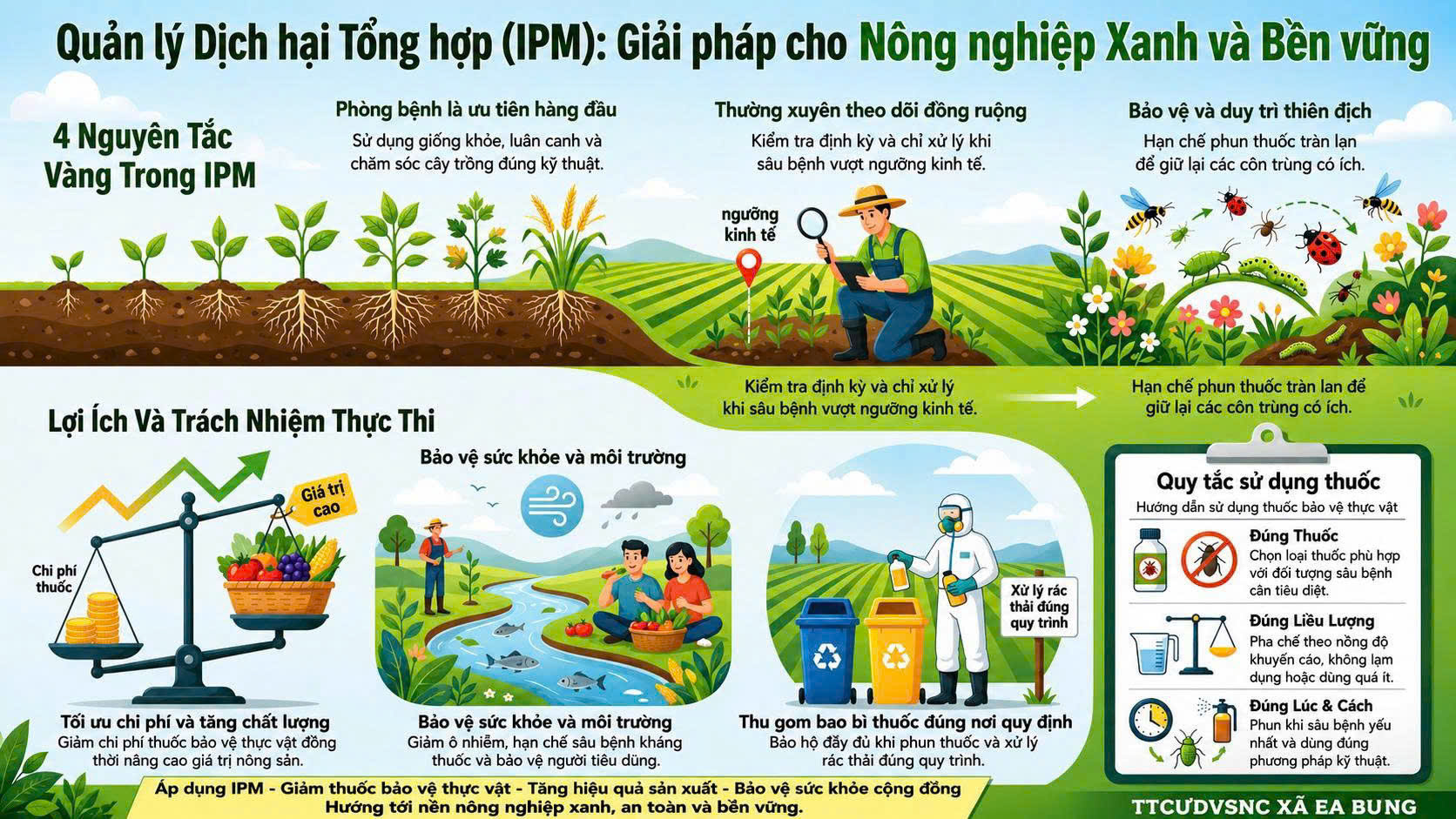 TUYÊN TRUYỀN ÁP DỤNG QUẢN LÝ DỊCH HẠI TỔNG HỢP (IPM) TRONG SẢN XUẤT NÔNG NGHIỆP