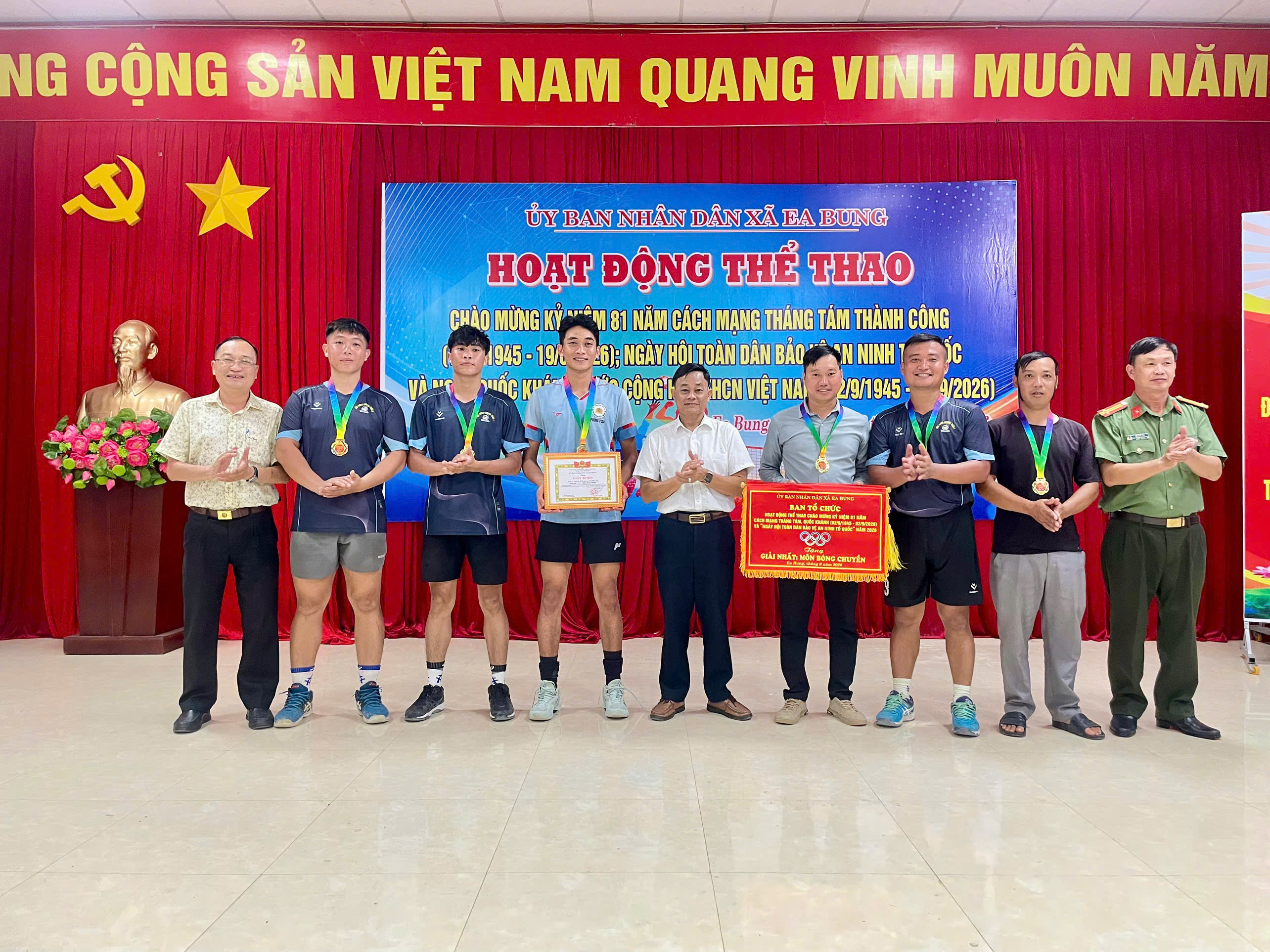 Xã Ea Bung bế mạc Hội thao chào mừng 81 năm Cách mạng Tháng Tám và Quốc khánh 2/9