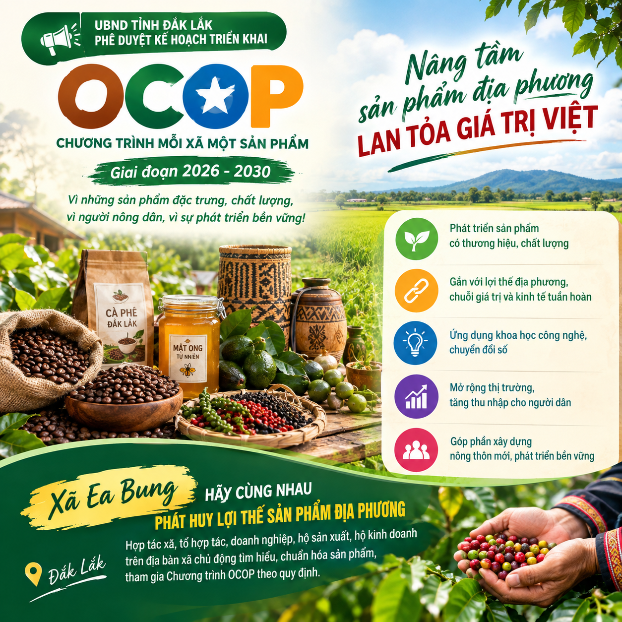Triển khai Chương trình OCOP giai đoạn 2026-2030